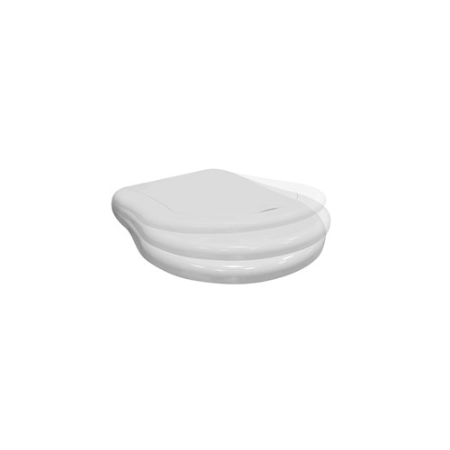 White toilet seat and cover SOFT CLOSE.