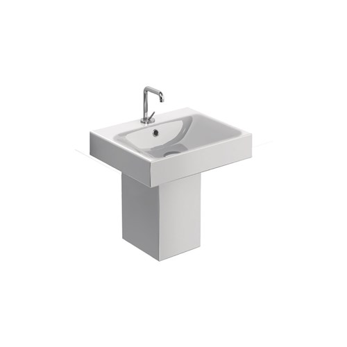 washbasin 50x45, Semi-pedestal