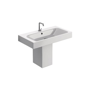 washbasin 80x45, Semi-pedestal