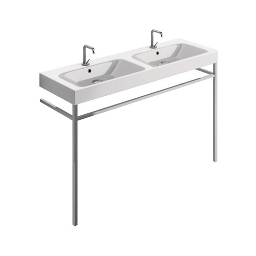 The Cento double washbasin: great comfort in a large bathroom