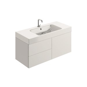 washbasin 100x45 whit Wall mounted cabinet w/2 drawers