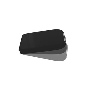 Glossy black resin polyester toilet seat and cover SOFT CLOSE.