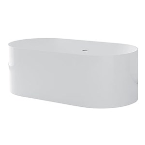 G&M oval polymineral bathtub