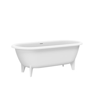BELROSE Freestanding bathtub in solid surface 170x80 cm