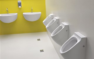 Aquatech urinal for designer public toilets