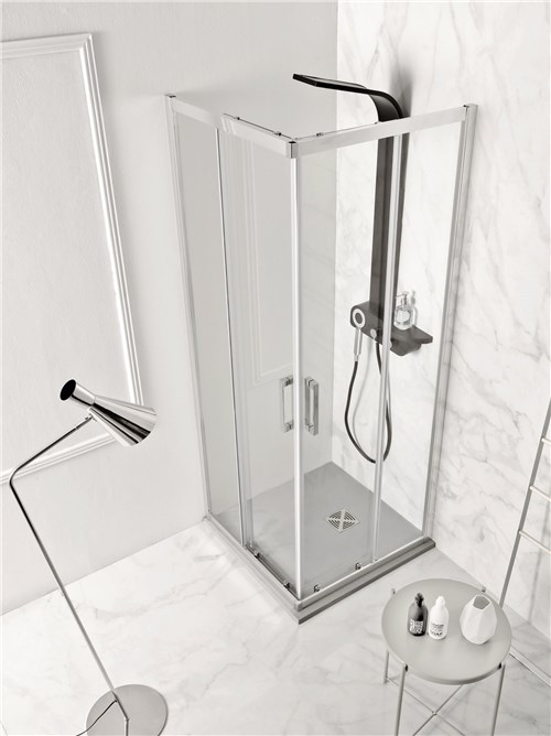 What are the advantages of tempered glass shower enclosures?