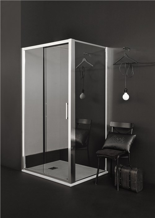  Shower enclosure with Flex sliding doors