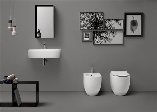 Flo sanitary ware for a modern bathroom