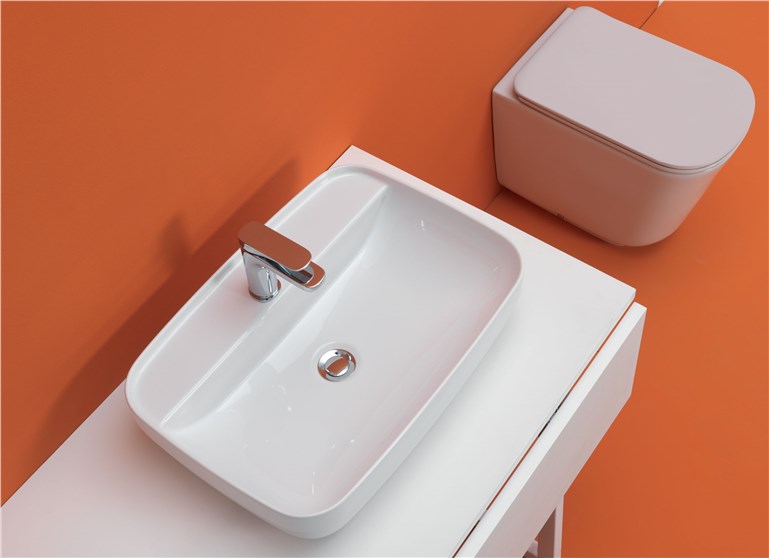 Lavabo 60 appoggio cod 5140, Vaso cod 5116, Vaso NORIM cod 5118